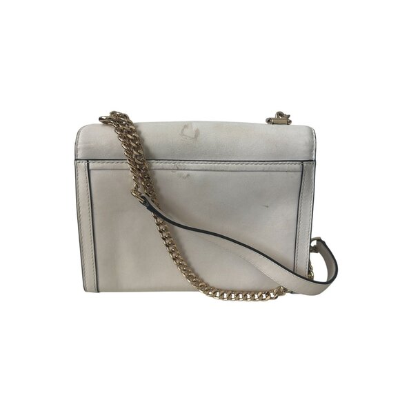 MICHAEL KORS Cream Leather Studded Convertible Chain Handbag - Picture 3 of 6